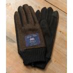 ショッピングカフス 手袋 「SETUP7」ACジャージ MOONヘリンボン ニットカフス スマホ 裏ボア WINGI メンズ