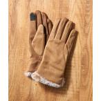 手袋 「SETUP7」レディース手袋　フェイクスエード/内毛/スマホ対応/裏ボア WINGI レディース
