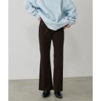 パンツ 「LARUTA」美脚シルエットソフトベロアパンツ レディース