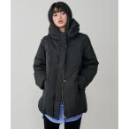 ダウンコート ダウンジャケット 「LARUTA」ナイロンダウンフェザーミドルコート レディース