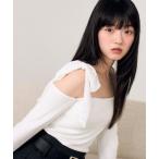 ショッピングリボン tシャツ マルチWAYリボンインナー　612865 レディース