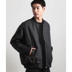 ブルゾン アウター 「1ランク上の大人カジュアルに」異素材コンビ リブブルゾン メンズ