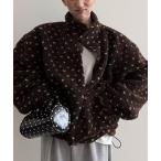 ショッピングハート ブルゾン アウター ハート柄もこもこボアブルゾン レディース