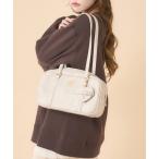 ショッピング成人式 ボストンバッグ ハートミラー付きスクエアボストンバッグ レディース