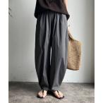 「DouDou」 イージーパンツ FREE グレー レディース