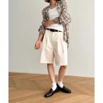 「CANAL JEAN」 ハーフパンツ MEDIUM ホワイト レディース