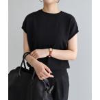 「evernavy」 半袖ニット L ブ