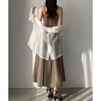 「Louere」 半袖Tシャツ LARGE ダークベージュ レディース