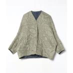 「manipuri」 キルティング中綿ジャケット - グリーン レディース