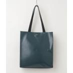 ショッピングエナメルバッグ 「jouetie」 ワンポイントトートバッグ - グリーン レディース