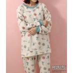 パジャマ ルームウェア スヌーピーキルティングルームウェア上下セット レディース