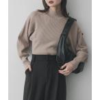 ショッピングタートルネック ニット セーター 「毛玉防止」マトンスリーブセーター レディース