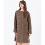 ノーカラーコート コート 「IVENREY(イベンリー)」ライトメルトン製 レディース