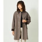 ショッピングマッキントッシュ ステンカラーコート コート GREY LABEL 「SOMERFORD(サマーフォード)」ライトメルトンチェック製 レディース