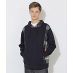 ショッピングブラックレーベル パーカー パーシャルチェックフーディー レディース メンズ