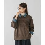 トレーナー スウェット ピグメント刺繍ロゴプルオーバー/608260 レディース
