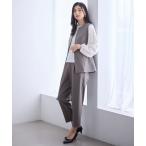 ショッピングジレ セットアップ 「3SET」きちんと見え3点コーデセット（ブラウス＋ジレ＋パンツ） レディース