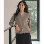 ブルゾン アウター INTERLOCK ニット ブルゾン レディース