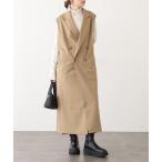 ベスト ジレ TRストレッチ ロングテーラードジレ レディース