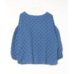 ブラウス シャツ ダブルガーゼ ボリューム袖プルオーバー レディース