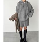 ショッピングウール セットアップ El mar　ウール混パーカーSET UP レディース