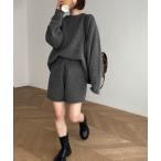 セットアップ El mar　ウール混ショートパンツSETUP レディース