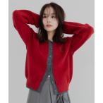 ショッピングレッド カーディガン レイヤードニットカーディガン レディース