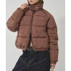 ショッピングレオパード ブルゾン アウター PADDED PATTERNED JACKET レディース