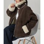 コート アウター 「WEB限定」スウェードムートンジャケット レディース