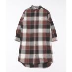 シャツワンピース CHUMS チャムス ネルシャツワンピース