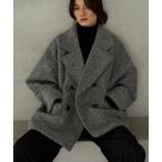 コート チェスターコート カールシャギーダブルコート レディース