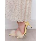 サンダル フェザーチェーンサンダル レディース