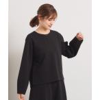 tシャツ 「洗濯機OK／セットアップ可」花柄ジャカードトップス レディース