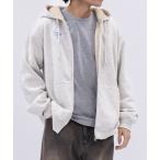 パーカー 「15」「DISCUS/ディスカス」ワンポイントロゴ 裏ボア フルジップパーカー メンズ レディース