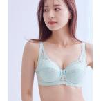 ショッピングクレマチス ブラジャー カラフルパレット フルカップブラジャー（クレマチスフラワー柄）（日本製レース）