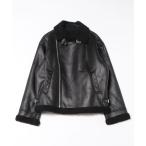  мутон жакет мутоновое пальто Vintage обработка обратная сторона боа искусственный мутон двойной байкерская куртка [UNISEX] мужской женский 