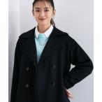 トレンチコート コート 「軽やか／ゆったり」ウール混ショートトレンチコート レディース