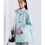 コート アウター 「日本製／ミドル丈」スタンドカラーミドルコート レディース