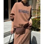 トレーナー スウェット ボンバーヒートロゴトップス レディース