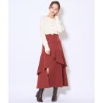 スカート インナーミニティアードスカート