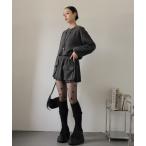 セットアップ 「セットアップ」ショート丈プルオーバー＆バルーンミニスカート レディース