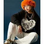 ショッピングハート ニット セーター ハートジャガードニットプルオーバー「大きいサイズ有」GEVS. レディース