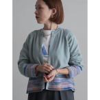 ショッピングカーデ カーディガン 「予約」カラーブロックJQ　ショートカーデ レディース