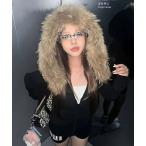  Parker [25 осень-зима новый продукт ] обратная сторона ворсистый .... мех капот Zip Parker женский 