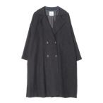 [NANO universe] Пальто Честерфилд 36 черный женский 