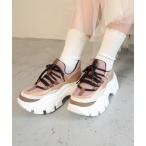 「byあしながおじさん」 ローカットスニーカー 23.0cm ピンクベージュ レディース