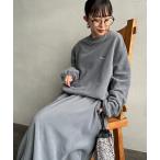 ショッピング旅行 セットアップ 「THOUSAND MILE/サウザンド マイル」 クルーネック ロングスリーブTシャツ＆スカートセットアップ 両面フリース レディース