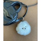  брелок для ключа [COSY/ cozy ] натуральный мех маленький Bear лицо ключ очарование 