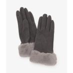 ショッピング手袋 手袋 ストレッチフェイクファーグローブ レディース