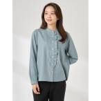 ブラウス シャツ フリルアクセントブラウ